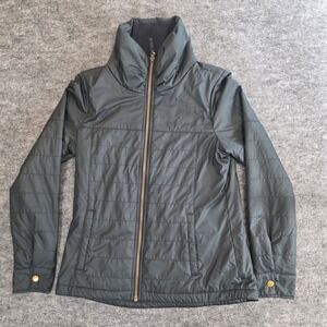 Columbia Women's Black Shining‎ Light Full Zip Quilted Jacket Small